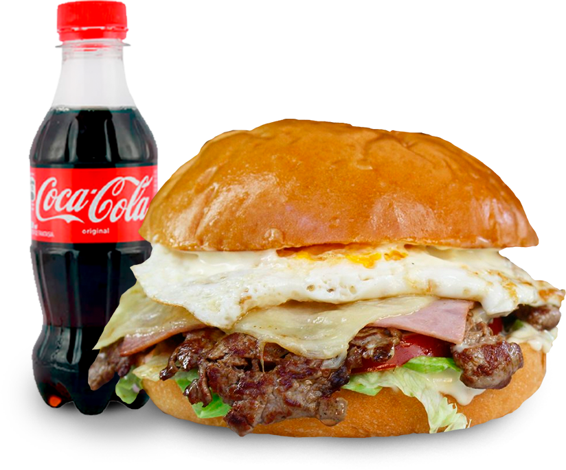 Combo sándwich de lomito con gaseosa